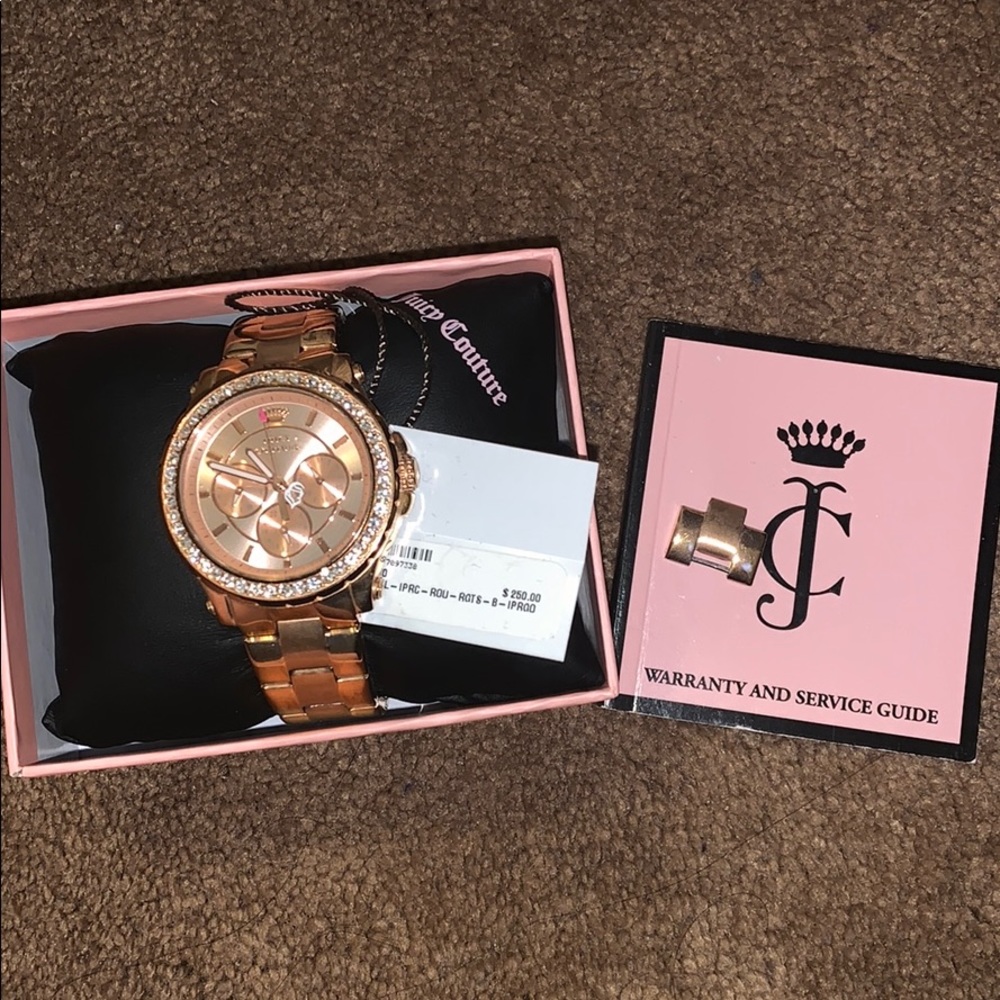 Rose gold juicy couture watch